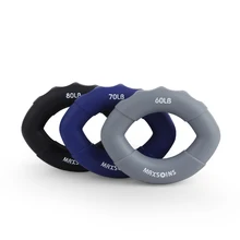 Рукоятки для силовой тренировки мышц, резиновый тренажер с кольцом для пальцев, рукоятка для рук, захват с кольцом, кистевой Эспандер для фитнеса