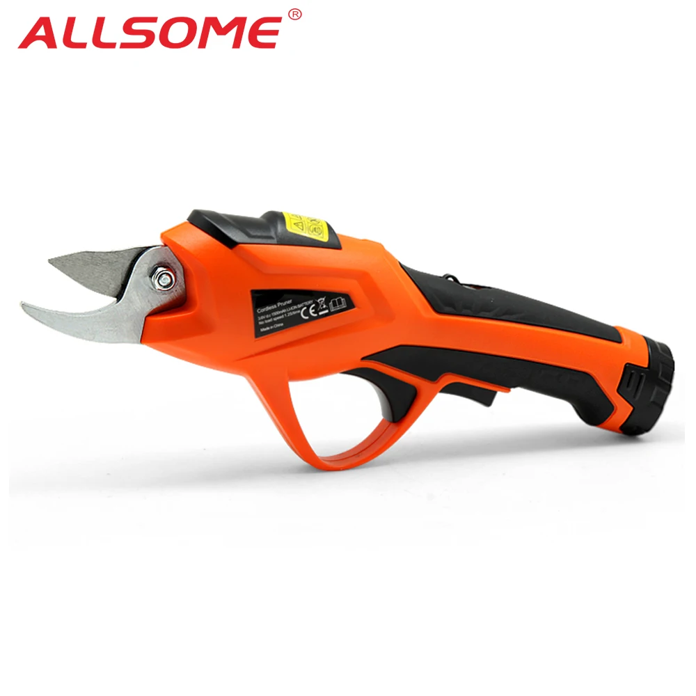 

ALLSOME Electric Pruning Scissors 0-10mm Pruning Shears 3.6V Lithium Battery Garden Pruner HT2670