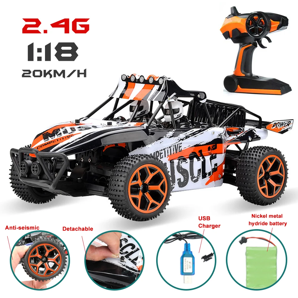 RC Buggy Car Toys Hobby 2.4G 4CH 4WD 1/18 Rock Crawlers 333 GS03B 05B