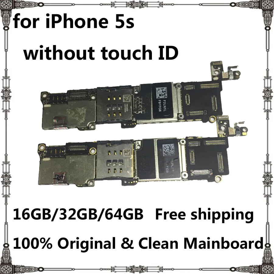 

for iphone 5S 100% Original Unlocked motherboard with IOS System 16GB 32GB 64GB Mainboard Good working & Top quality logic board