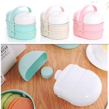 

950ml Healthy Lunch Box With Soup Bottle 3 Layers Microwave Oven Student Bento Boxes Wheat Straw Lunchbox BPA Free