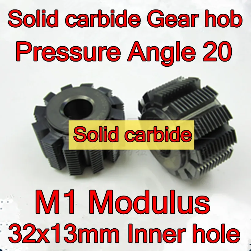 M1 модуль 1 шт. 32x13 мм Внутреннее отверстие угол давления 20 карбида вольфрама с покрытием Алюминий Червячная Фреза