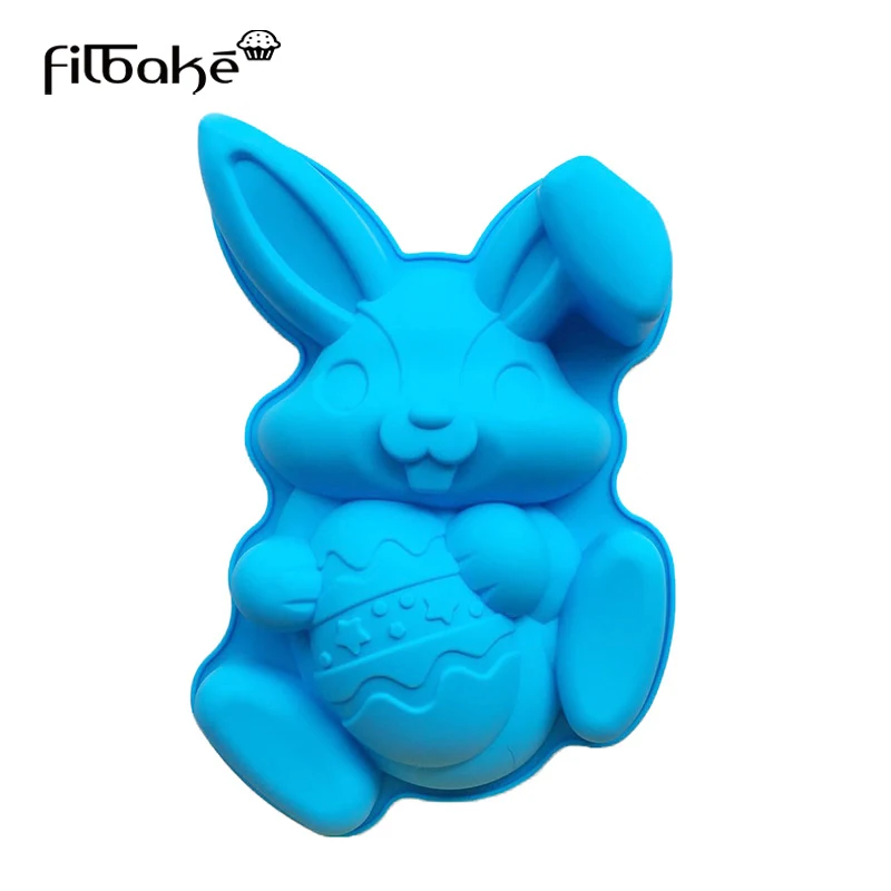 

FILBAKE Easter Bunny Silicone Mold 12 Holes Chocolate Mould Cakes jelly Candy Baking Molds 3D Fondant Cake Decorating Tools