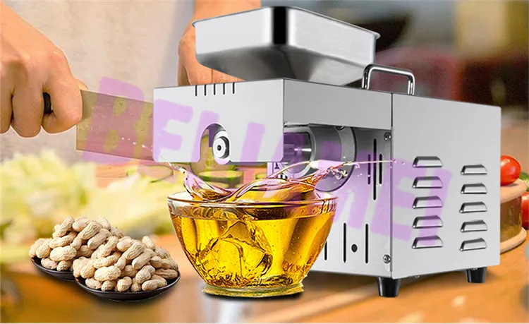 BEIJAMEI Promotion Hot Cold oil press machine Commercial Home oil extraction expeller Portable peanut sesame oil presser