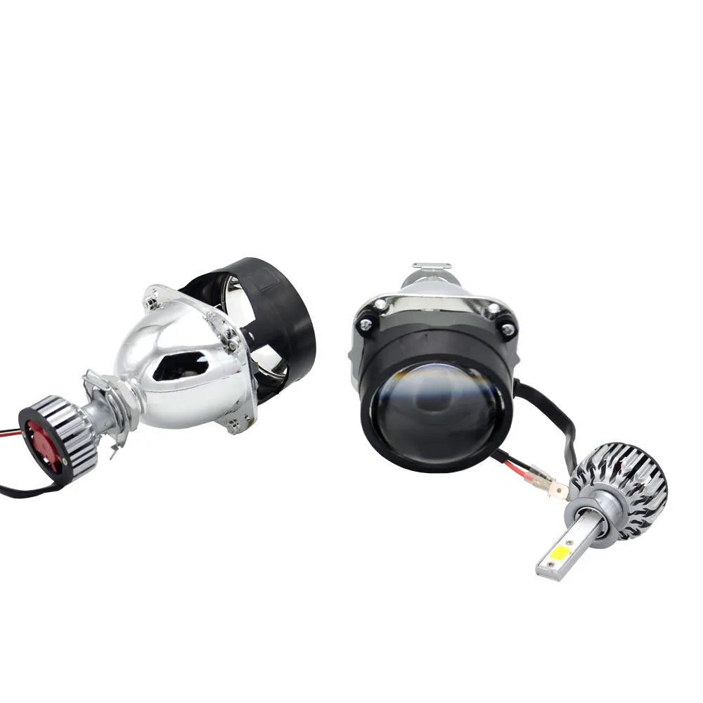 2 5 дюймовый H1 Bi проекционный объектив Cob Led DIY цвет подходит для H4 H7 мотоциклетная