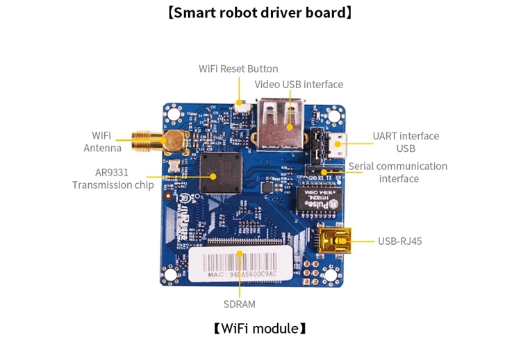 STM32 2WD самобалансирующийся робот-автомобиль 2-DOF PTZ для Android iOS PC стандартная версия WiFi Bluetooth