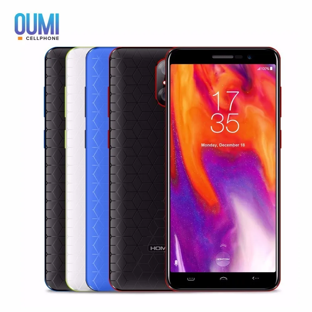 HOMTOM S12 4G смартфон 18:9 полный Дисплей 5 0 &quotAndroid 6 2750 mAh 1 GB + 8 MTK6580 4 ядра 8MP 2MP сзади