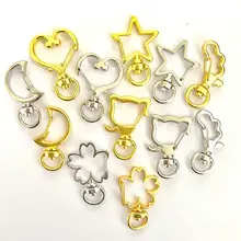 10 шт. DIY Подвески Кошка Сердце брелок вешалка Звезда Луна крылья Смола ювелирные изделия, подвески, аксессуары ручной работы застежка Омар фурнитура