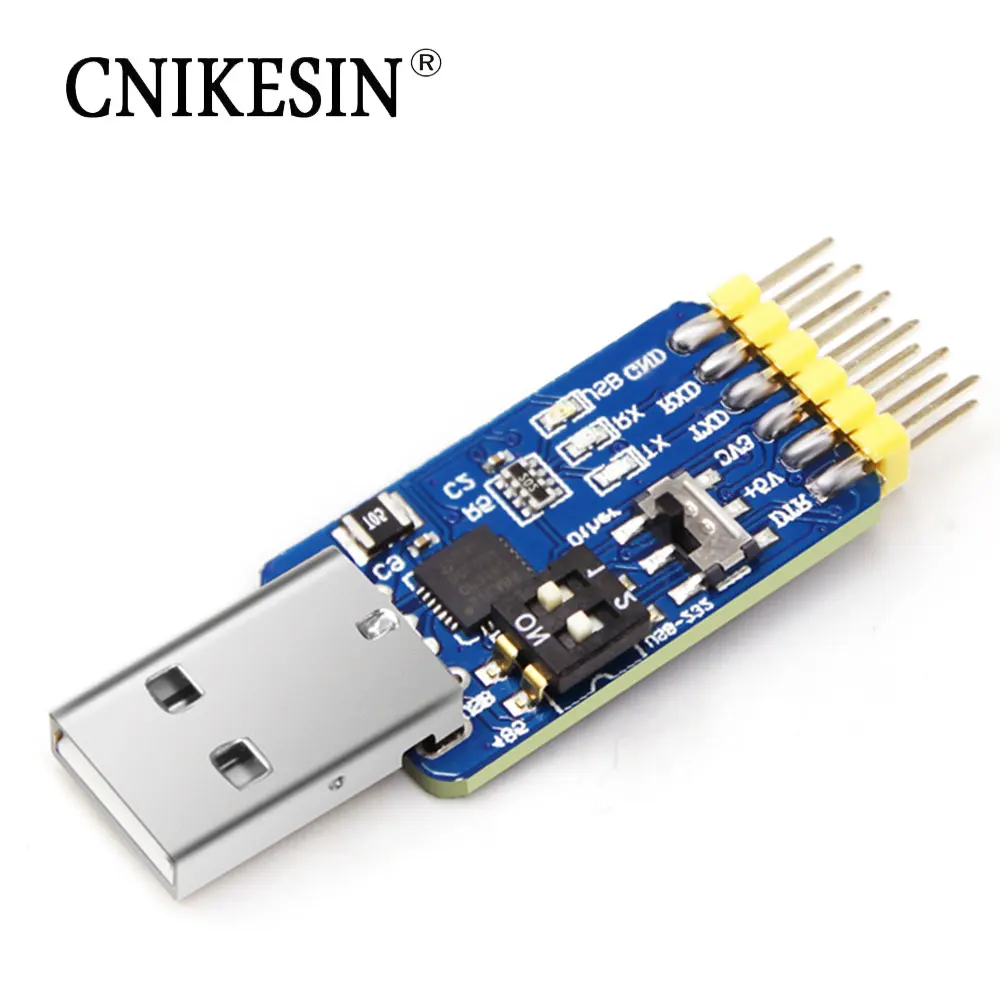 CNIKESIN Six-in-one multifunction usb to ttl module UART serial CP2102 TTL485 232 | Электронные компоненты и