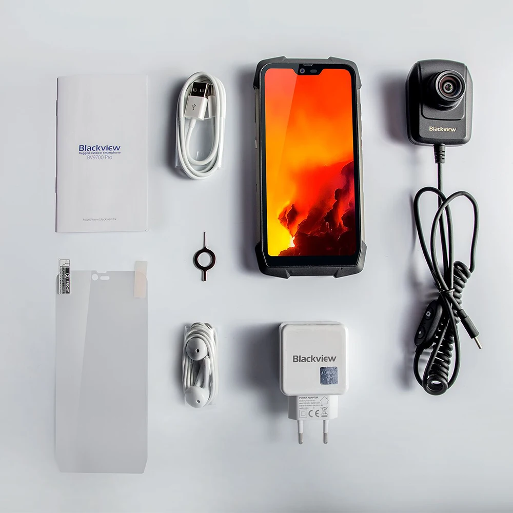 Смартфон Blackview BV9700 Pro защищенный 6 + 128 ГБ Helio P70 16 МП Android 9 0|Смартфоны| |