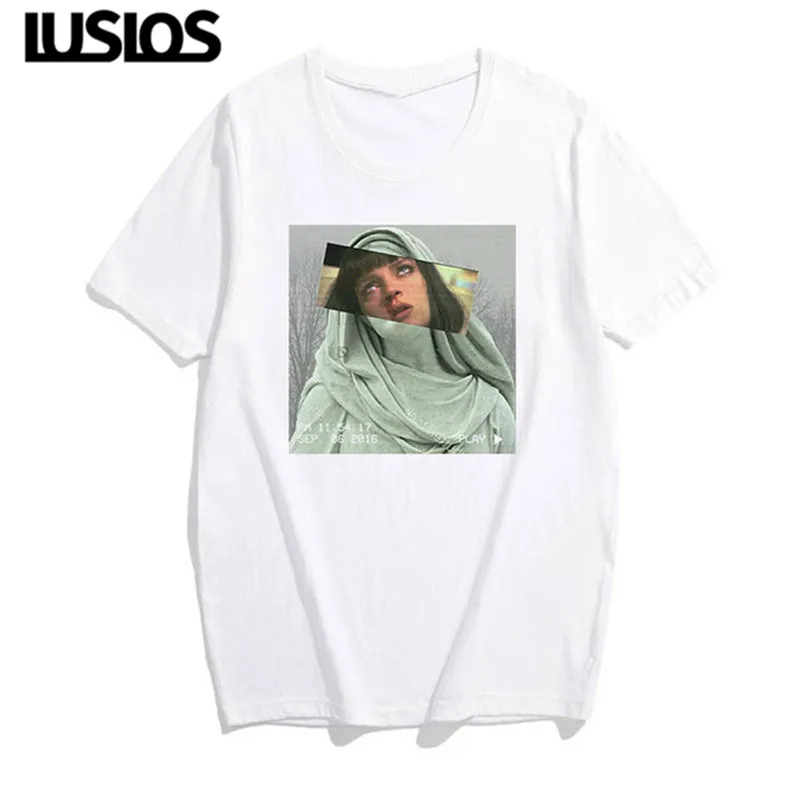 

LUS LOS Hot Selling Funny T-Shirts Summer Female Fashion Item Harajuku Style Streetwear Short Sleeves Cotton T-Shirts Soft Touch