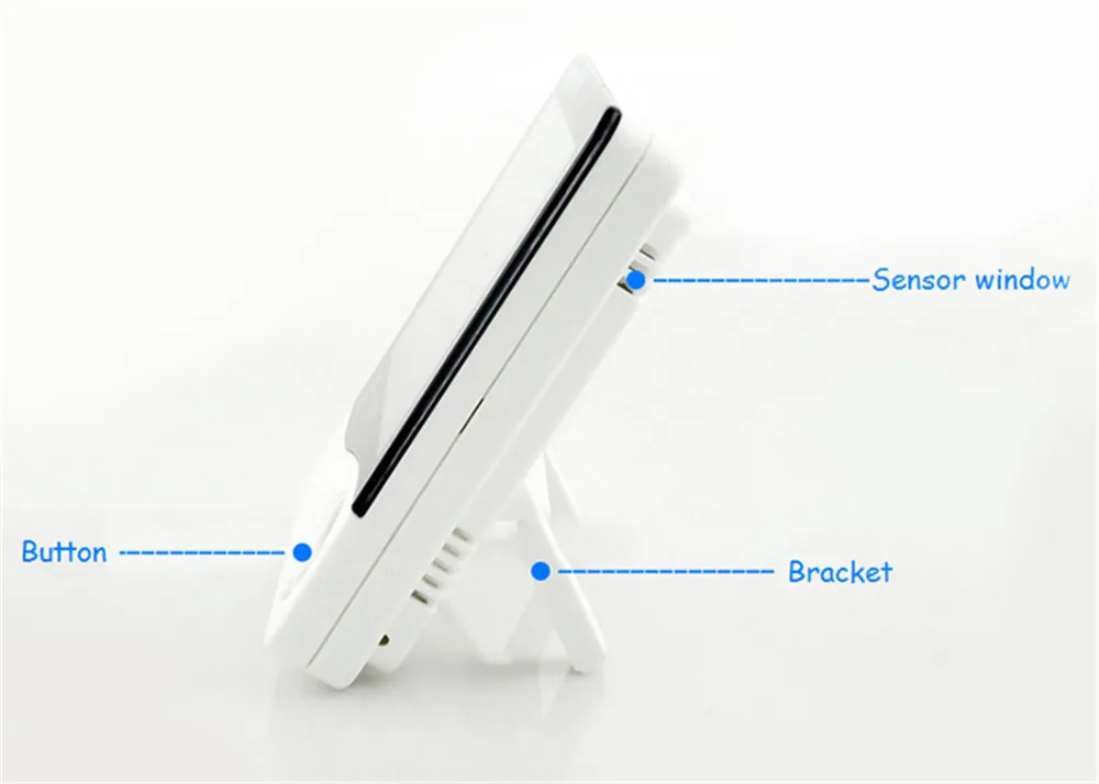 Alarm Clock Indoor Room LCD Electronic Temperature Humidity Meter Digital Thermometer Hygrometer Weather Station06