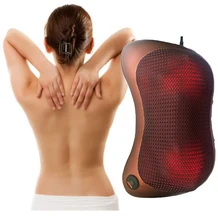 Far Infrared Neck Massager Vibration kneading Car font b Magnetism b font therapy massager Pillow Cervical