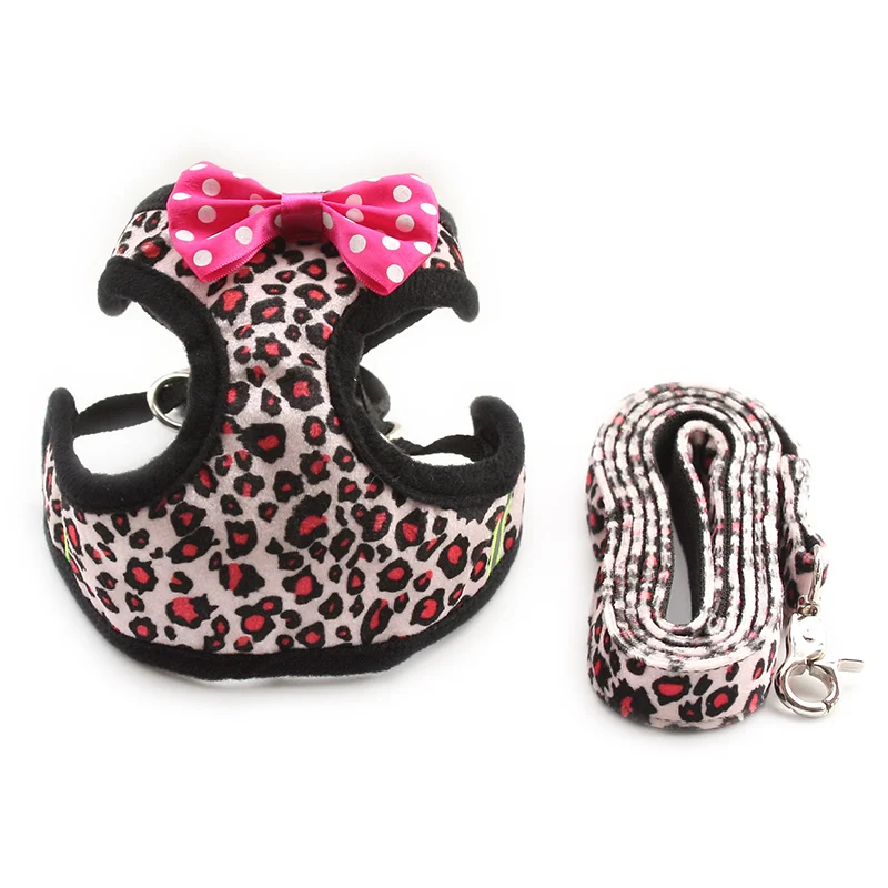 

Armi store Fashion Leopard Pattern Dog Harness Cloth Chest Strap Dogs Collar Harness Lead 6044022 Pet Leash Supplies 5 Sizes