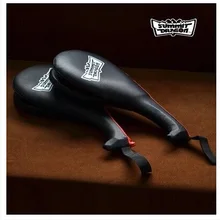 Взрослые дети утолщаются тхэквондо двойной Kick Pad Target Tae Kwon Do карате кикбоксинг Combat MMA ноги ногами тренировочная мишень