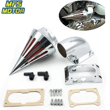 

For 04-10 Kawasaki Vulcan 2000 VN2000 Classic Spike Cone Air Cleaner Intake Filters Kit Motorcycle Accessories Parts 2004-2010