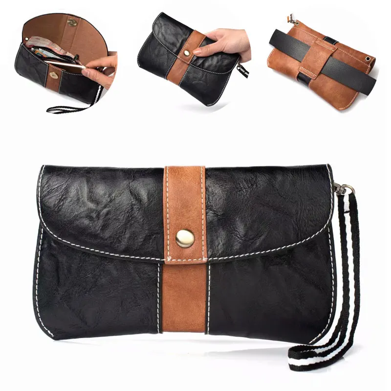 Multifunction Waist Belt Clip Double Bag Case for Xiaomi Redmi 6x 2S 5 Plus Capa Universal Wallet Phone Cover for Samsung Huawei