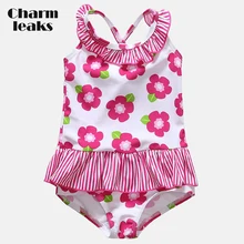 Charmleaks Baby Girls' One Piece Swimsuits Flower Print Swimwear Ruffle Kids Cute Bikini Beach Wear Charmleaks Baby Girls' One Piece Swimsuits Flower Print Swimwear Ruffle Kids Cute Bikini Beach Wear