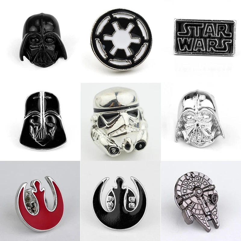 

MQCHUN Movie Star Wars Brooch Millenium Falcon Delicate Lapel Pin For Women Men Brooches Badge Jewelry Gift -40