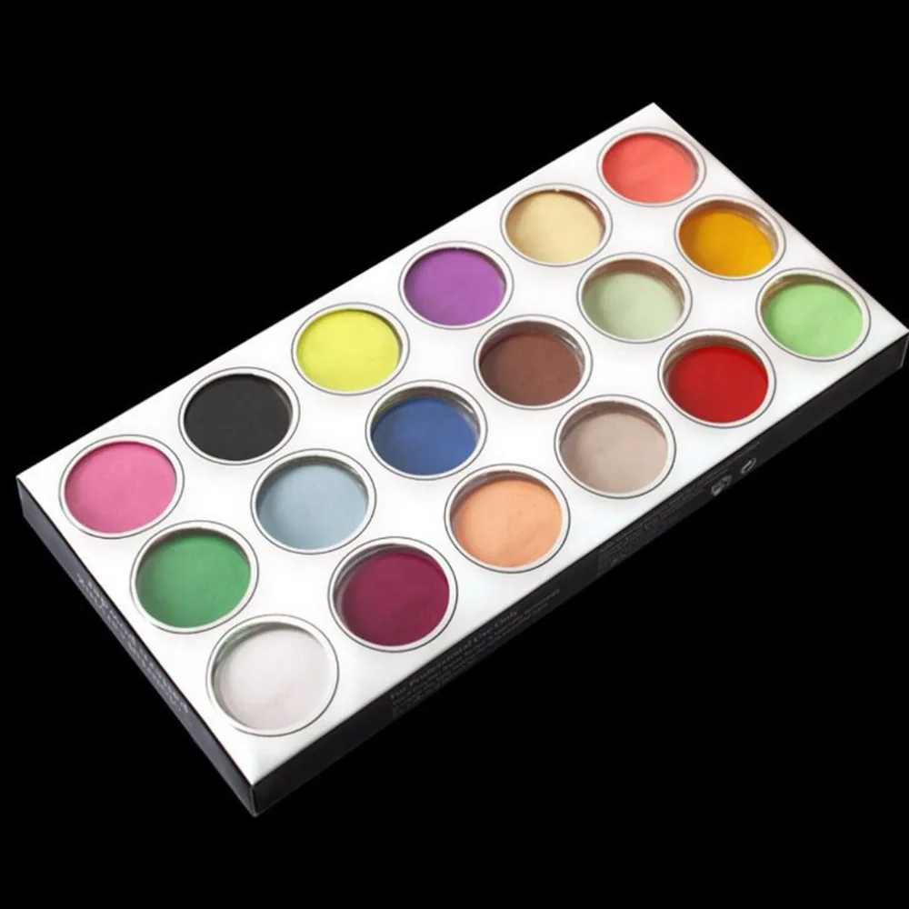 

18 Colorful Nail Art Carved Powder Crystal Powder Nail Polish Builder for Nail Art Tips Nail Art Accessories
