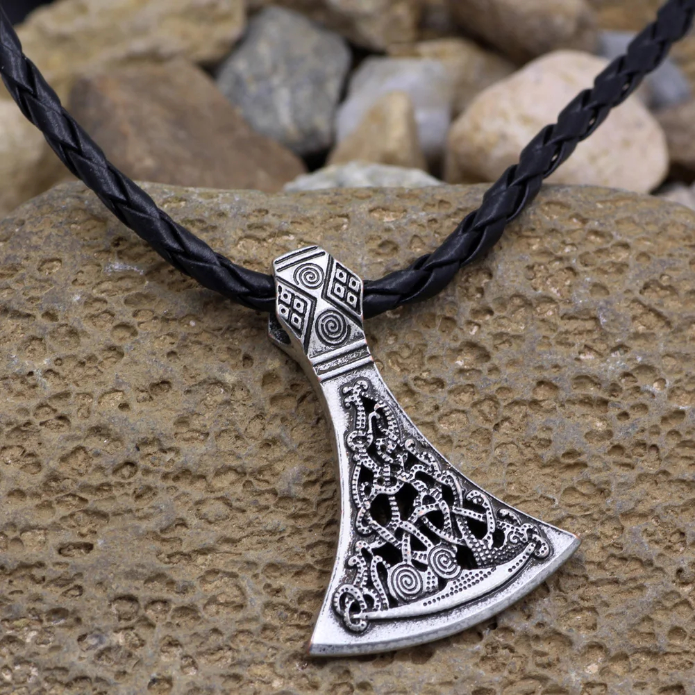Youe shone мужской амулет Pantgram Скандинавская Руна Viking Axe Norse Jewelry Mam Мужской Стильный
