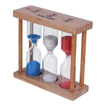 

135Minutes Wood Frame Hourglass Sandglass Sand Clock Timer Random Color for Home Table Tea Decoration Toys Xmas Birthday Gift