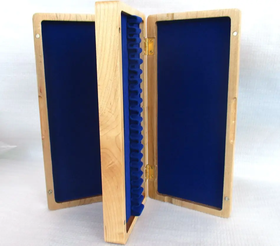 

Beautiful Wooden oboe reed case hold 40 pcs reeds Strong