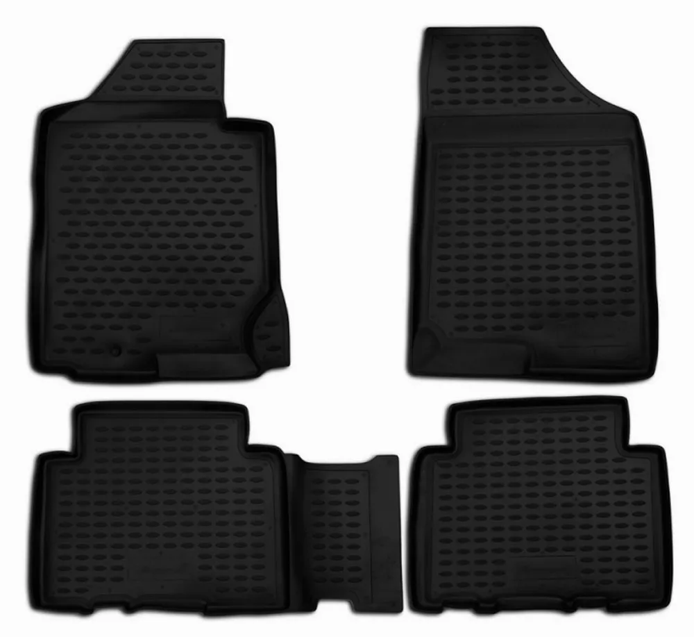 

Floor mats for Kia Carens 2006- 4 pcs rubber rugs non slip rubber interior car styling accessories