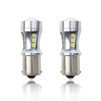

2PCS LED 1156 P21W BA15S BAU15S PY21W 1157 BAY15D Canbus Car Bulb 1800Lm Reverse Light 18 LED 3030SMD for Car Truck 12V 24V