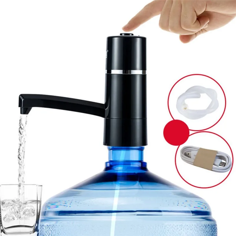 

KCASA 1PC Electric Water Bottle Pump Dispenser Rechargeable Drinking Water Bottles Suction Unit Touch Sensor Water Dispenser
