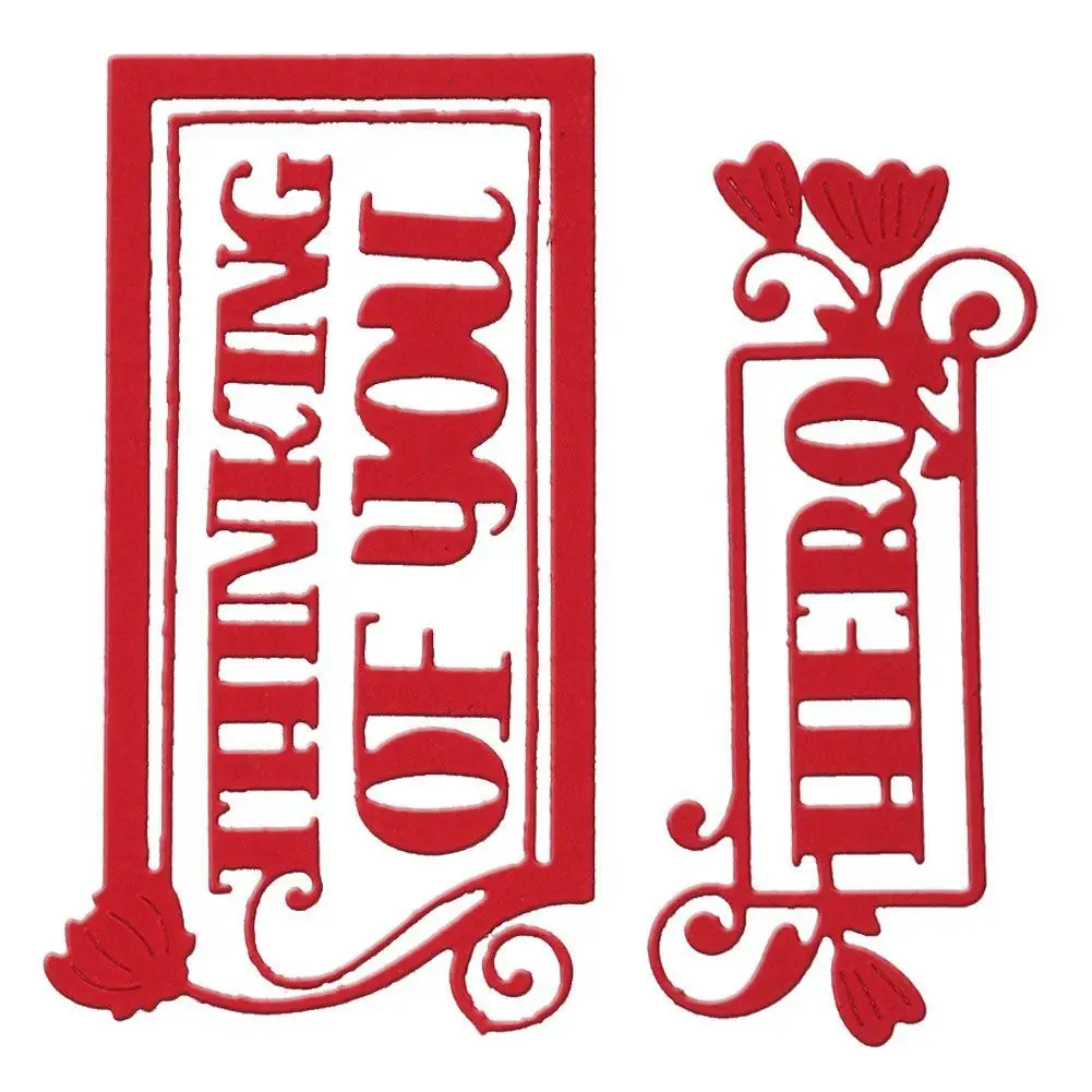 Aliexpress.com  Buy Letter "Thinking of you" Word Dies 2018 New