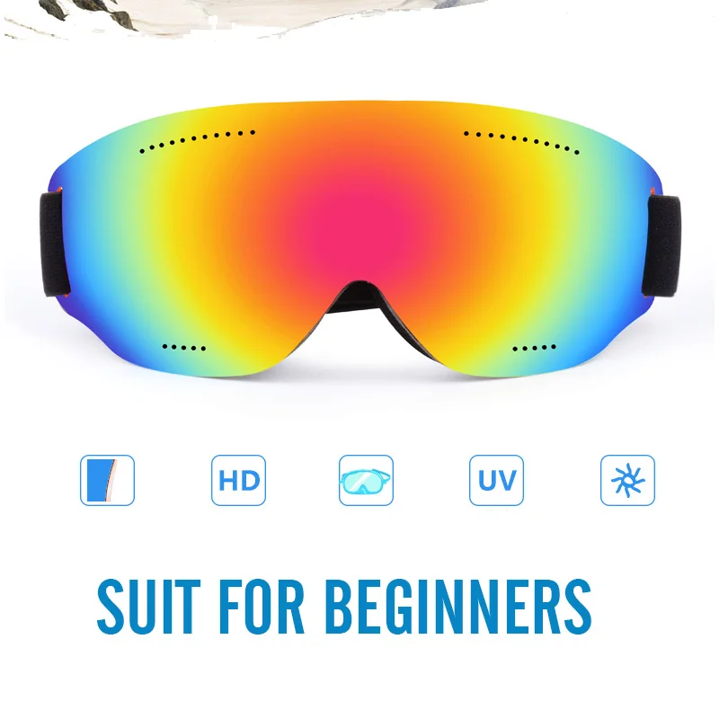 Onedoyee esquí UV400 máscara de esquí hombres mujeres nieve Snowboard gafas para principiantes con regalo libre mascarilla