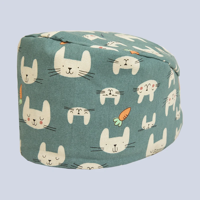 

hospital dental clinic surgical cap pet doctor medical cap cute cotton back tied doctor hat Maternity Hats