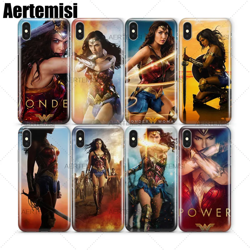 Чехлы для телефонов Aertemisi Justice League Wonder Woman Diana Prince Gal Gadot прозрачный чехол из ТПУ iPhone