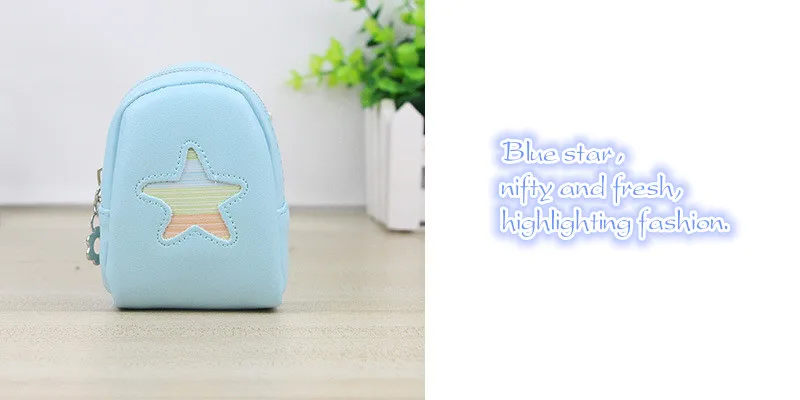 XZXBBAG милые животные дельфины Пингвины рыбы звезды Кошелек для монет для женщин Мини нулевой бумажник PU кошелек для девочек деньги сумка XB086