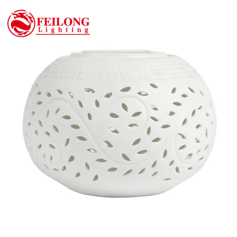 

LED Solar Ceramic Lamp, Homeuse colorful hollow apple lamp, RGB Decorative Beside Lamp, Holiday Gift