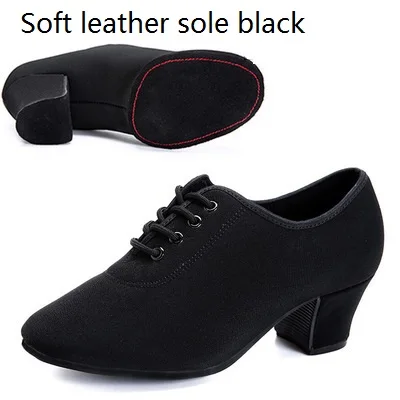 Спортивная обувь; парусиновая обувь для латинских танцев; женская обувь для взрослых; Современная обувь для бальных танцев; обувь для учителя; оксфорды с двумя точками; кроссовки - Цвет: style 4 heel 3.5 cm