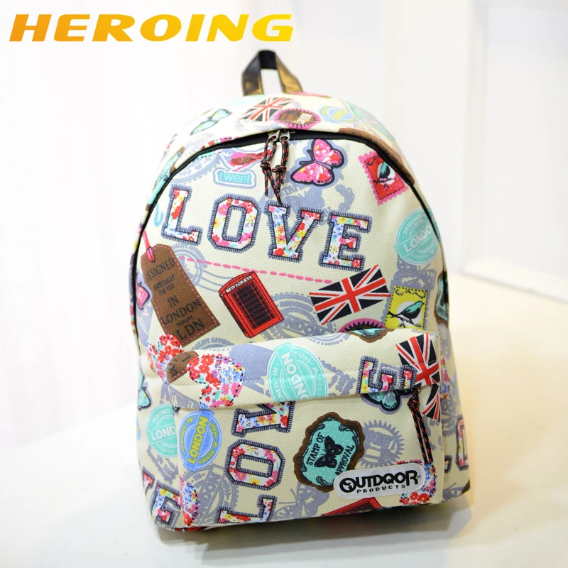 2015 nuevos morrales mujer la impresión TOP de mochila de corea del ocio encantadora animado escolar mochila de viaje BP165|backpack medium|backpack travelbackpack laptop - AliExpress