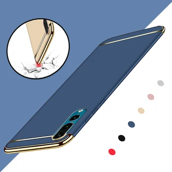 

50pcs 3 in 1 Plating Hard PC Matte Case For Huawei P30 P20 P10 Plus Pro Lite Mate 20 X 10 Y9 Nova 5i 4 Shockproof Armor Cover