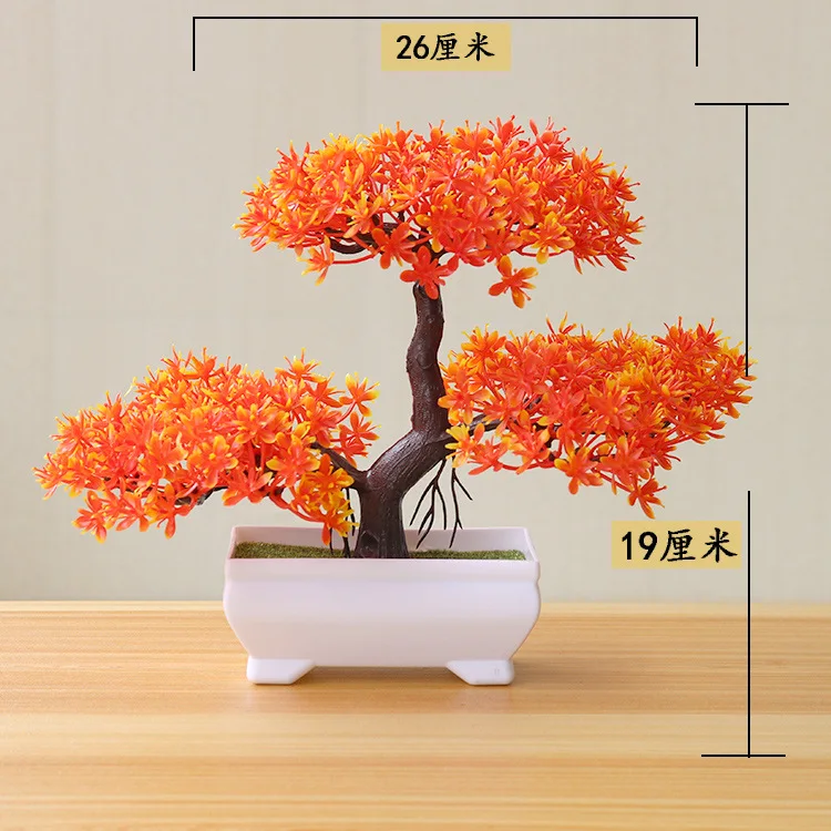Nuevas plantas artificiales Bonsai pequeñas plantas de maceta flores falsas ornamentos en macetas para decoración del hogar decoración del jardín del Hotel Nuevas plantas artificiales Bonsai pequeñas plantas de maceta flores falsas ornamentos en macetas para decoración del hogar decoración del jardín del Hotel