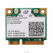 Мини Беспроводная универсальная Двухдиапазонная Intel 6230 62230ANHMW 300 Мбит/с WiFi BT PCI-E карта для ПК и HDTV высокого качества