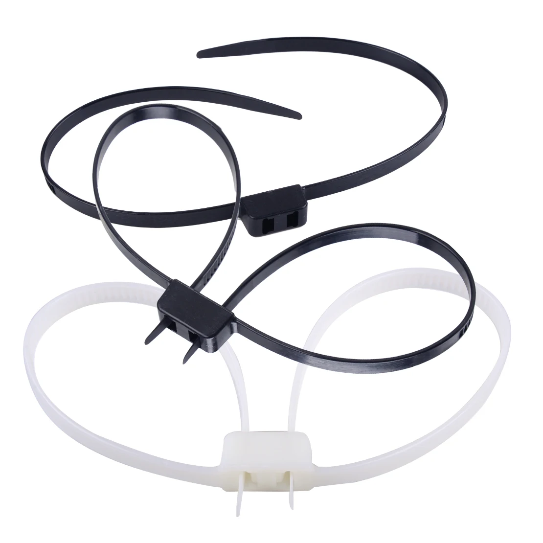 LETAOSK 10pcs Nylon 66 70x1.2cm Restraint Zip Tie Handcuffs Disposable