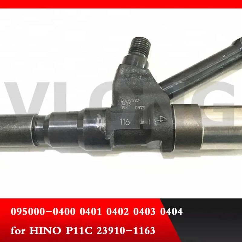 Подлинный и common rail топливный инжектор 095000-0403 095000-0404 для HINO P11C 23910-1163,9709500-040