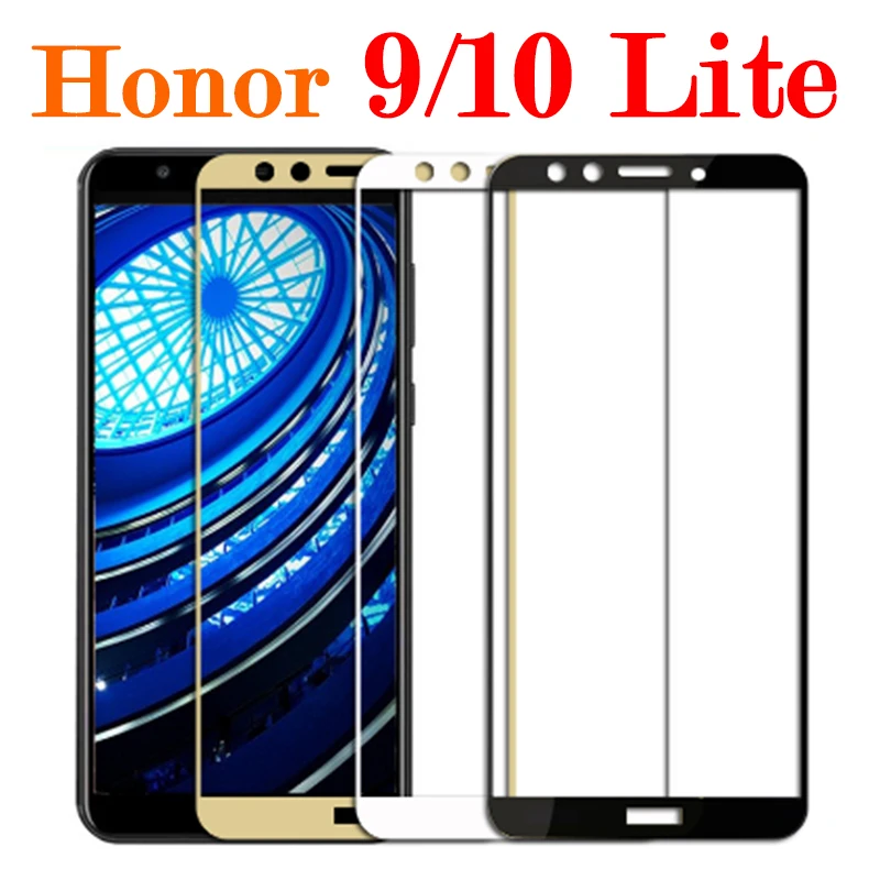 glass for honor 9 10 lite huawei honor10lite screen protector full cover protect 9h protection glas tempered film protective | Мобильные