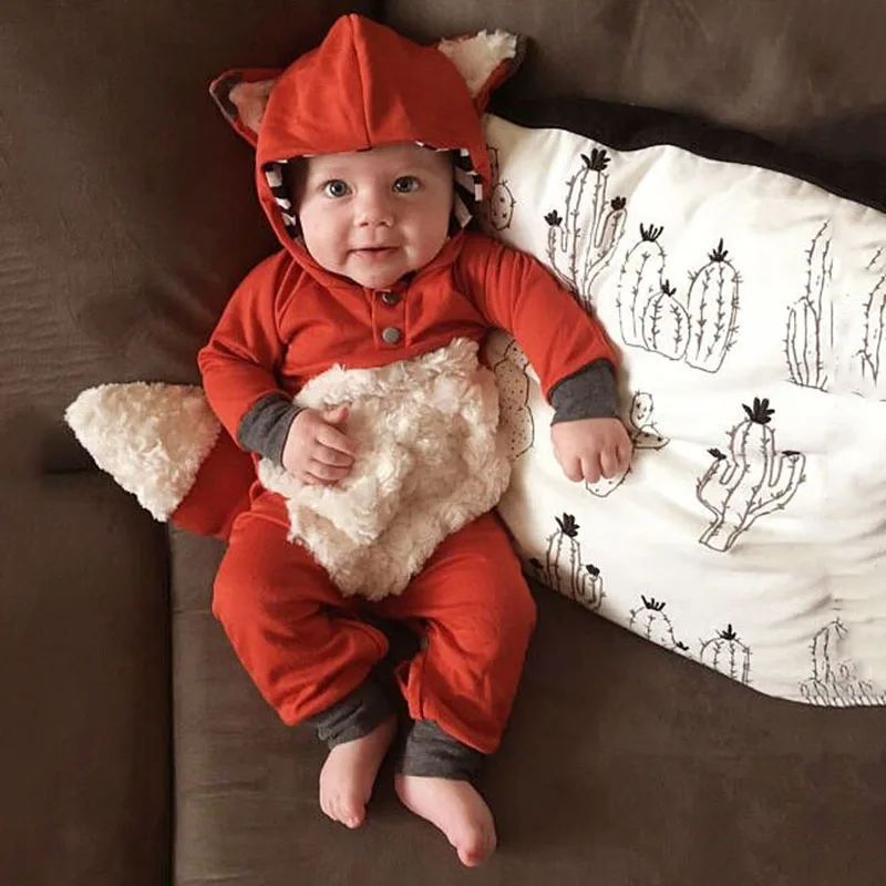

0-24M Toddler Infant Baby Kid Boy Girl 3D Animal Romper Cute Party Jumpsuit Cotton Clothes autumn winter funny Outfit