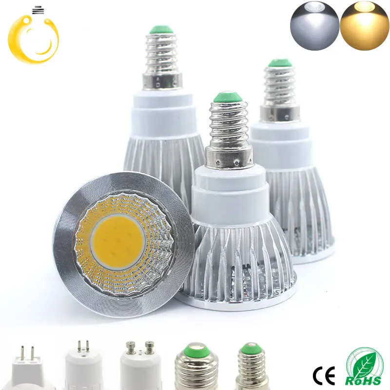 Светодиодный светильник с регулируемой яркостью 9 Вт 12 Вт 15 Вт COB Точечный светильник E14 220 в теплый белый/белый настенный потолочный светодиодный светильник