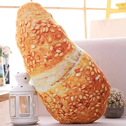 Все виды Breads плюшевый набивной материал для завтрака еда подушка в виде игрушки диванная подушка реквизит масло кунжута круассант пончик крем типы - Цвет: Meat floss bread