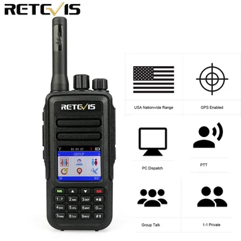 

Retevis RT51 PoC Handset Radio Network Two Way Radio 4G LTE FDD,3G WCDMA GPS with SIM Card Programming Cable