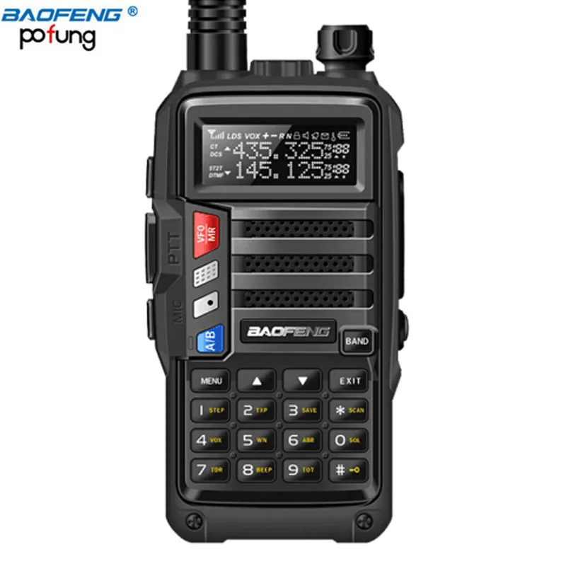 

BAOFENG UV-S9 8W High Power VHF/UHF136-174Mhz & 400-520Mhz Dual Band 10KM Long Range Thickenbattery Walkie Talkie CB Radio