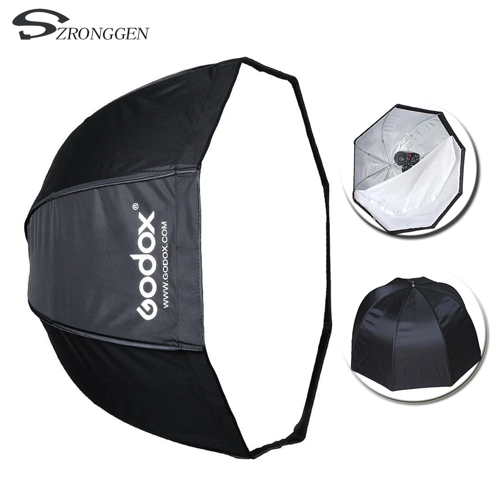 Godox Softbox Octa 80cm A Ombrello Bowens-mount Con Griglia - SB-GUE80 - Foto 4